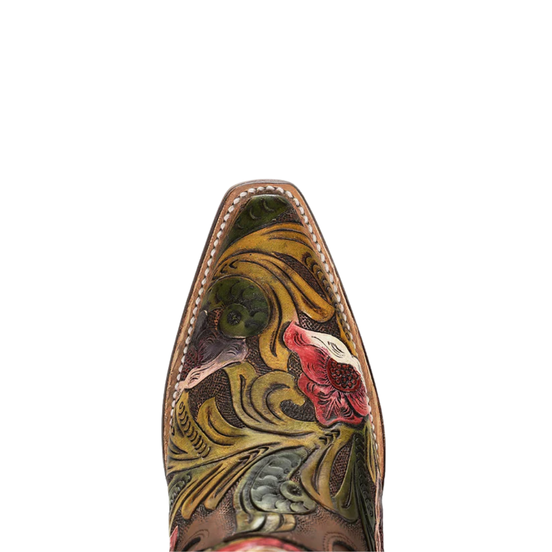 Corral Ladies Hand-painted & Handtooled Hummingbird Western Boot A4980