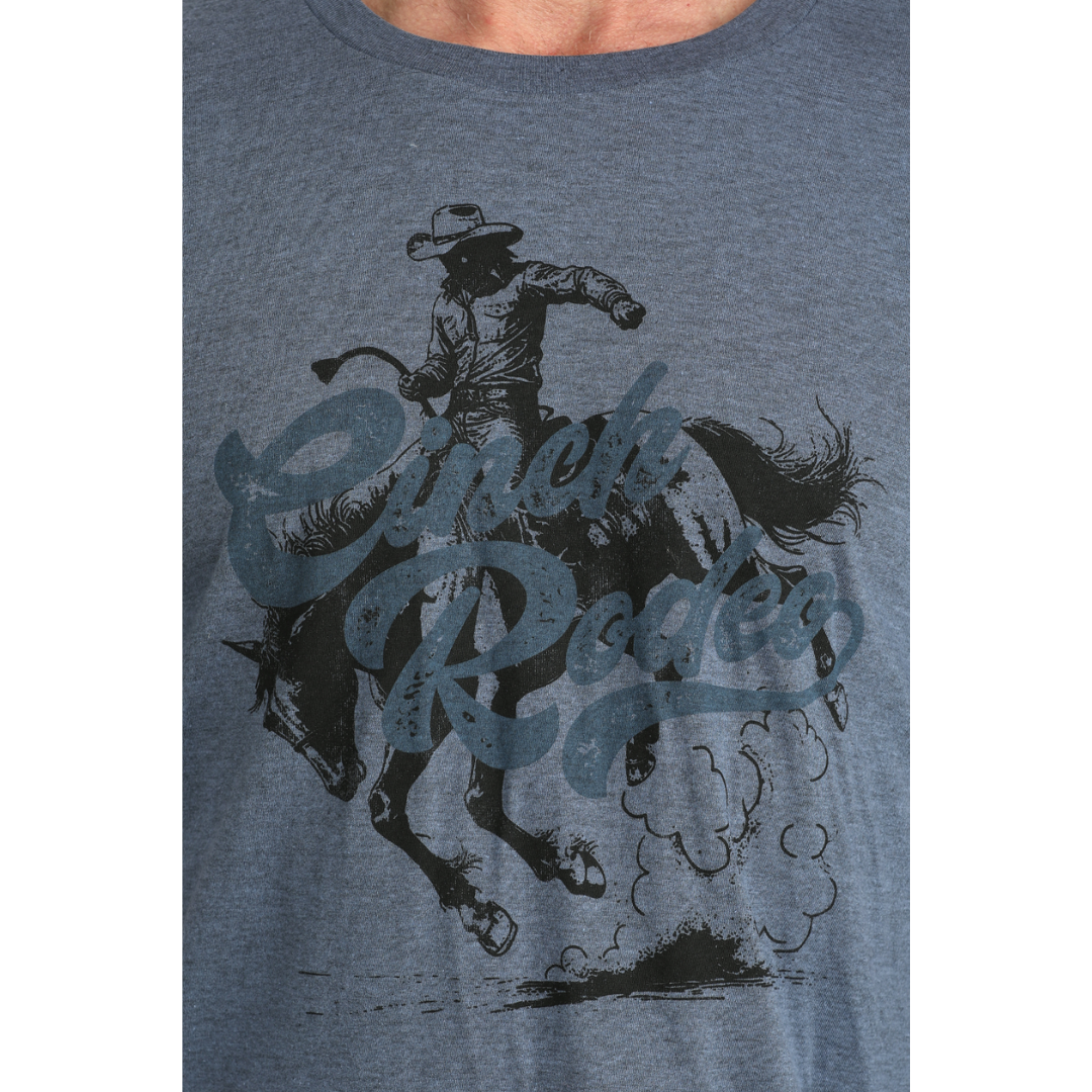 Cinch Men's Blue Rodeo Logo Printed T-Shirt MTT1690711