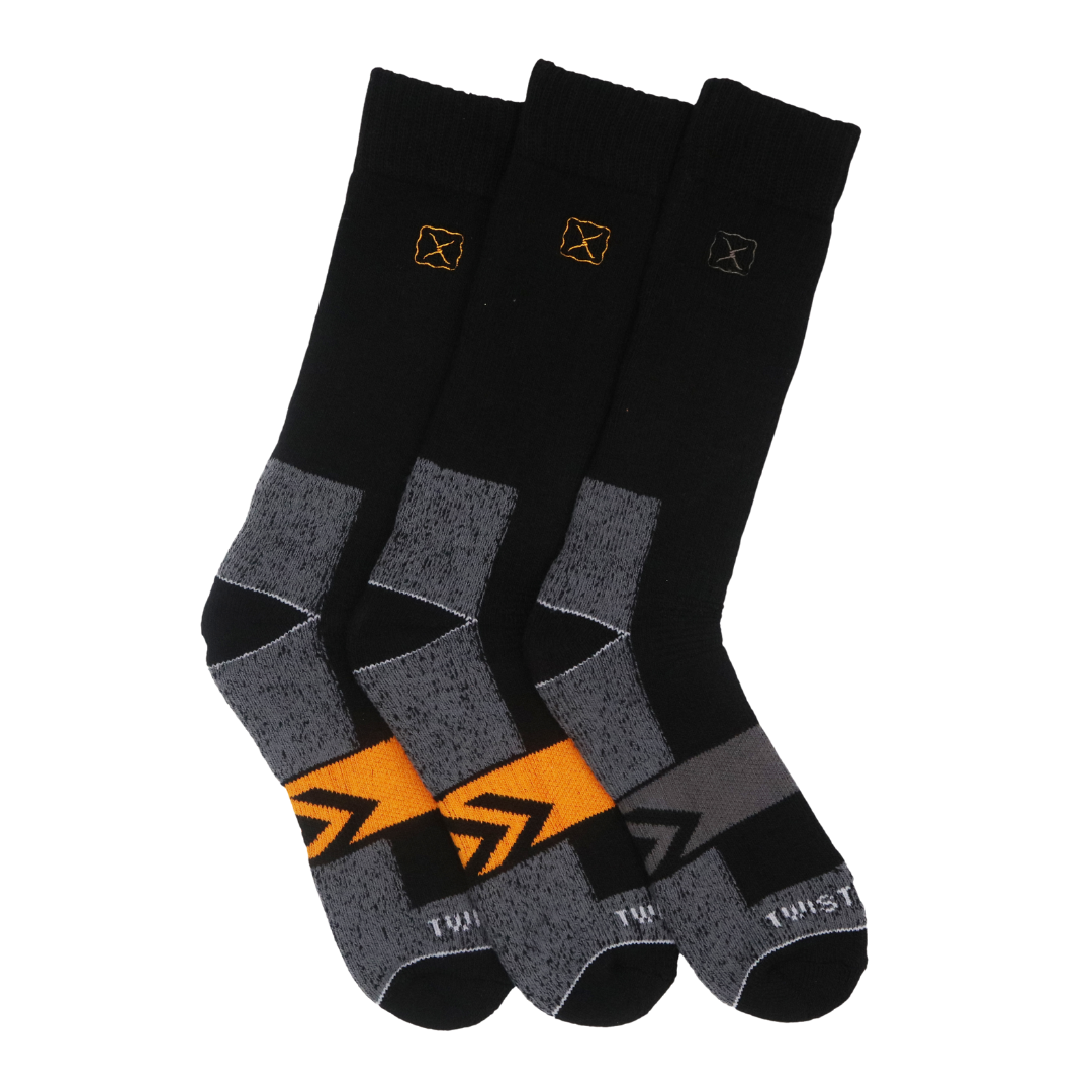 Twisted X Men's Work Heavy Weight Extended Boot Black Socks TXMS538780C