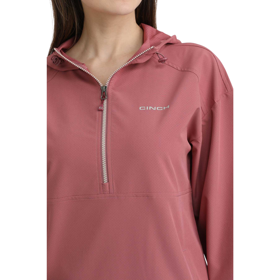 Cinch Ladies Pink 1/2 Zip Pullover MAK9813002