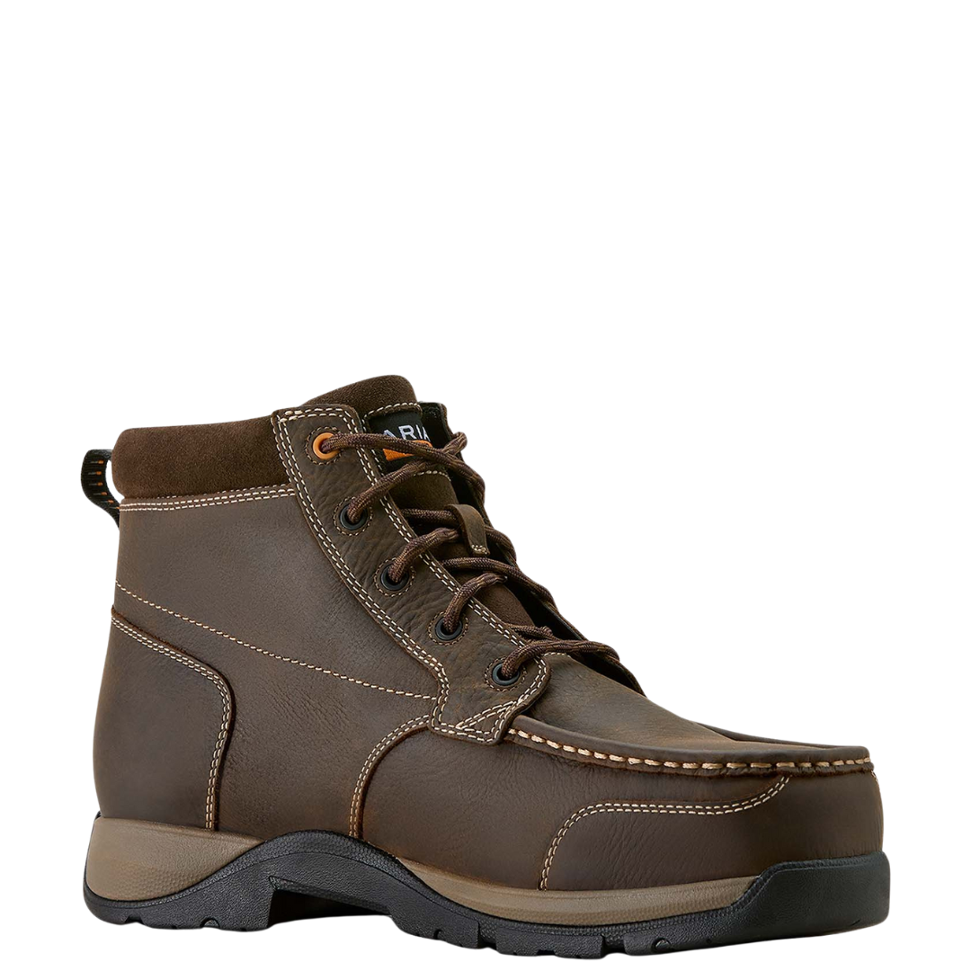 Ariat Men's Edge Chukka Waterproof Dark Brown Work Boot 10073365