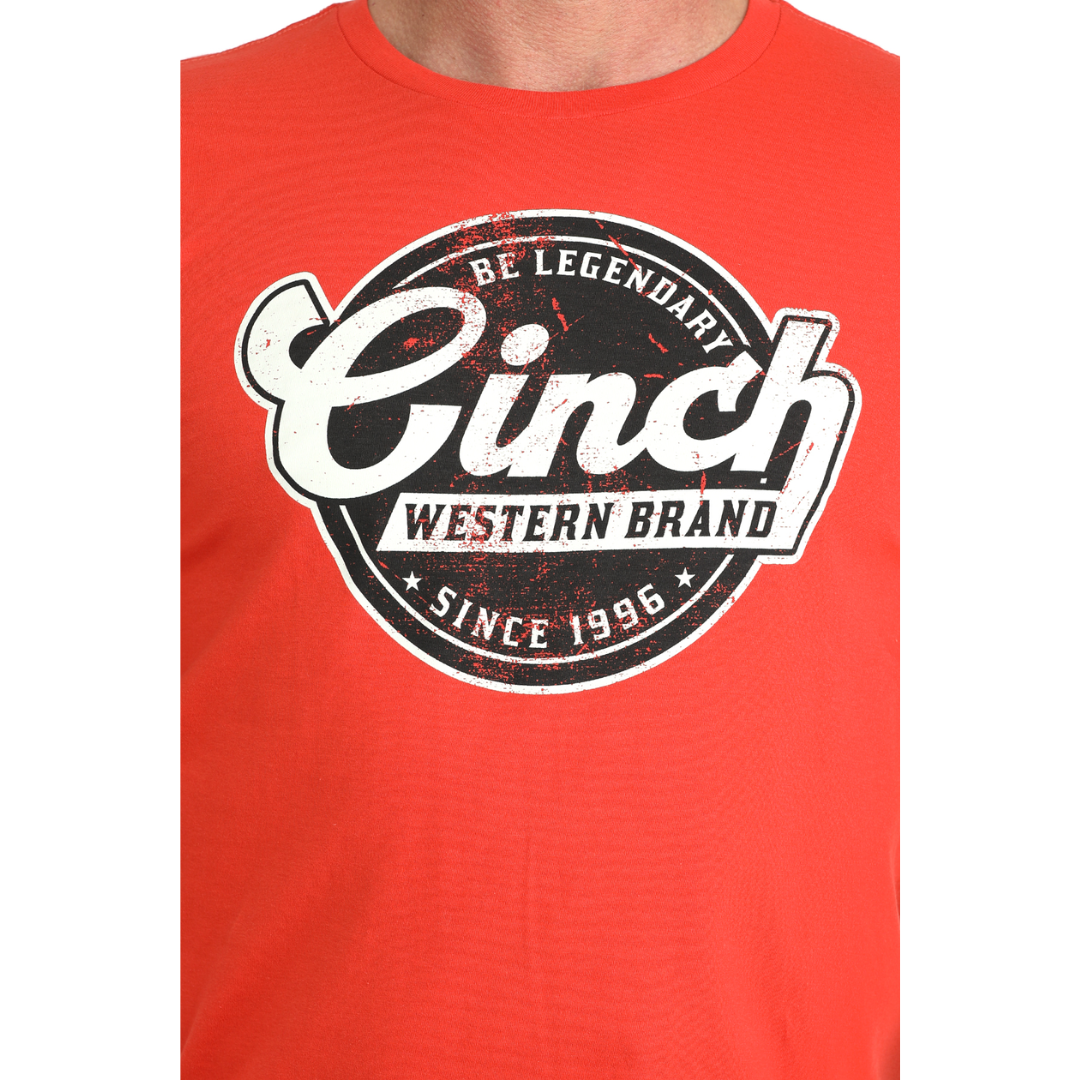Cinch Men's Be Legendary Red Graphic T-Shirt MTT1690709