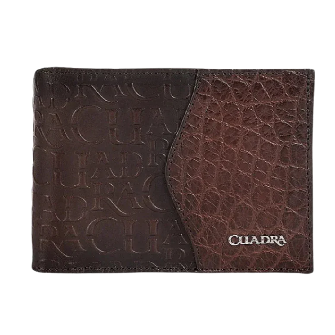 Cuadra Men's Alligator Brown Leather Wallet DU617