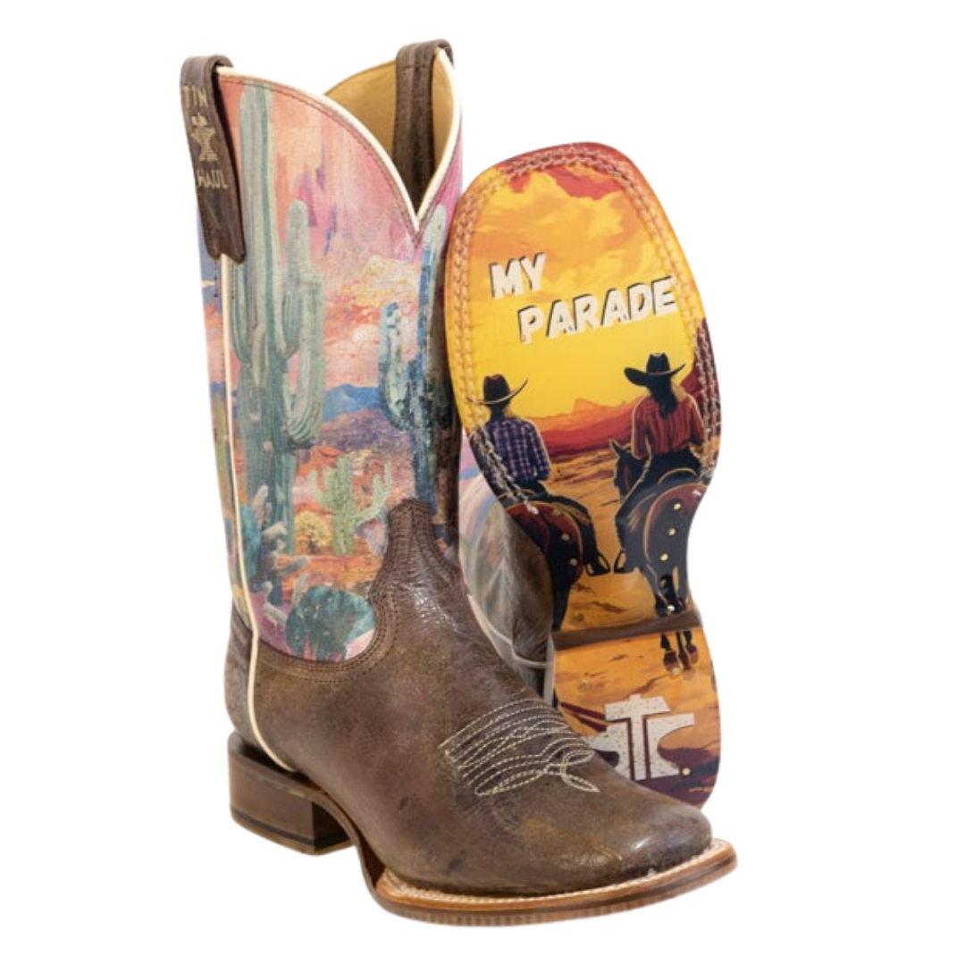 Tin Haul Ladies Dont Rain On My Parade Graphic Western Boot 14-021-0007-1573