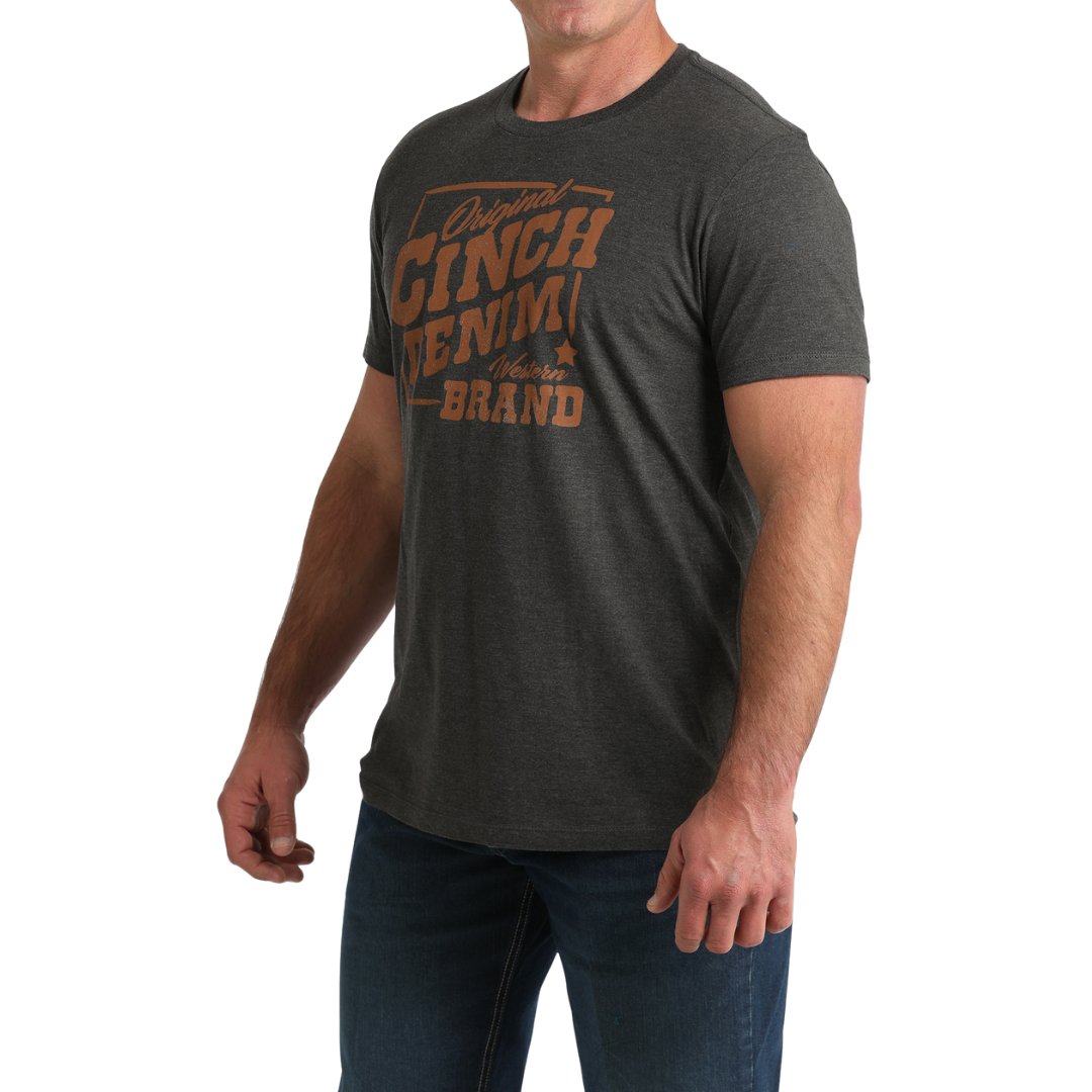 Cinch Men's Charcoal Short Sleeve Graphic T-Shirt MTT1690707