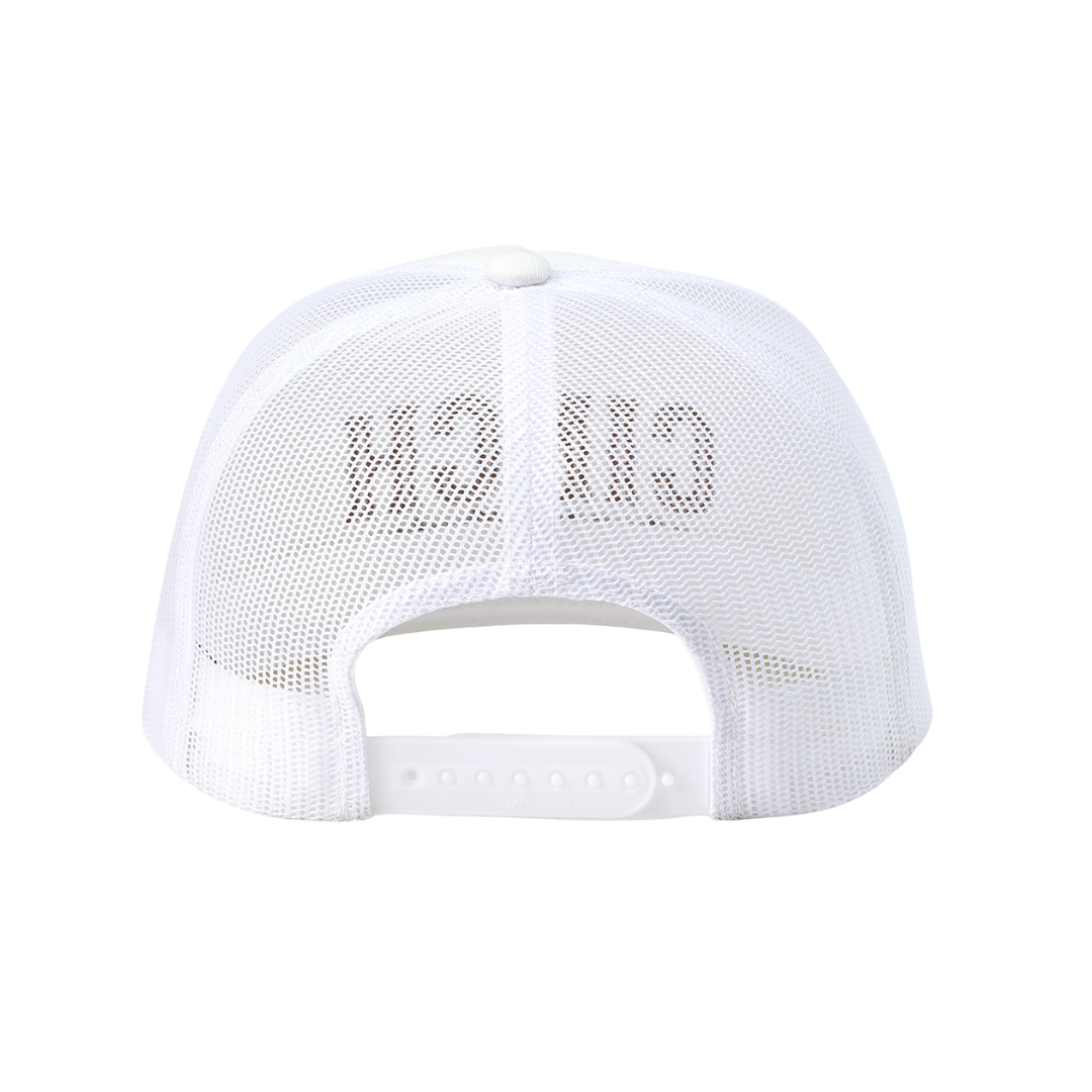 Cinch Men's White Embroidered Logo Trucker Cap MCC0600611