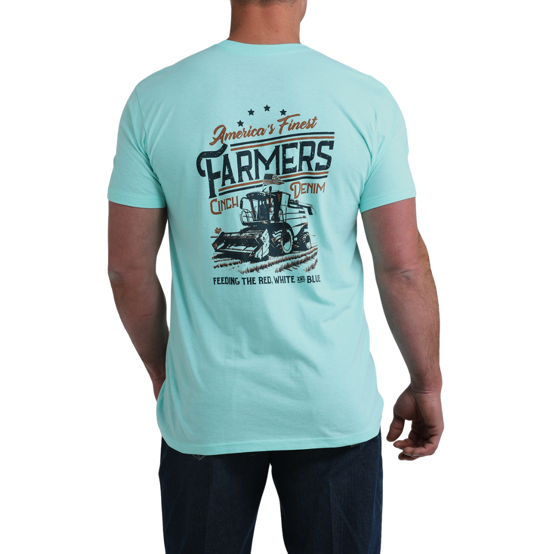 Cinch Men's Blue Short Sleeve T-Shirt MTT1690708