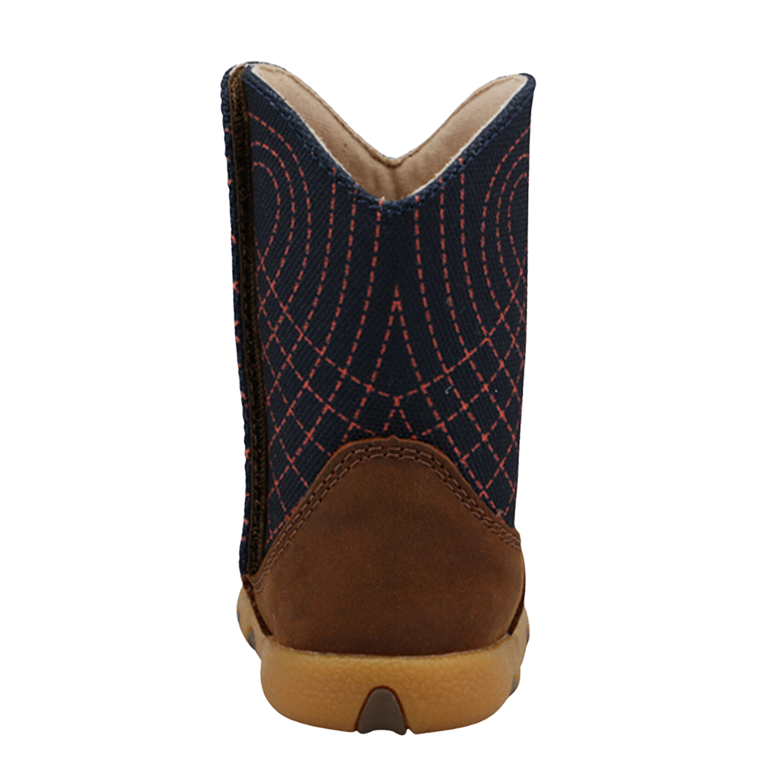 Twisted X Infant Driving Moc Mocha & Navy Boot ICA0049