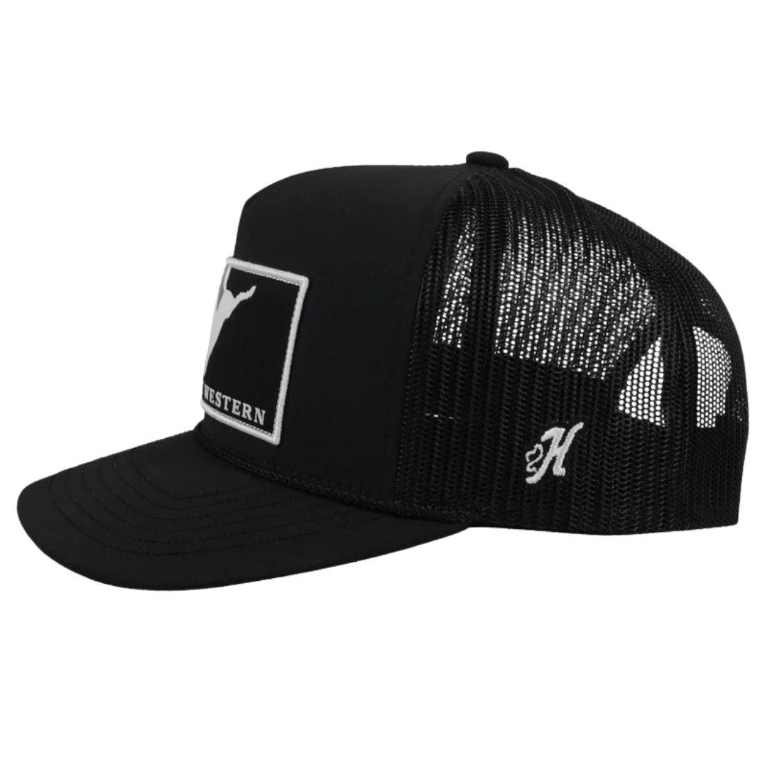 Hooey Men's Wright Brothers 5-Panel Black Snapback Hat WB002