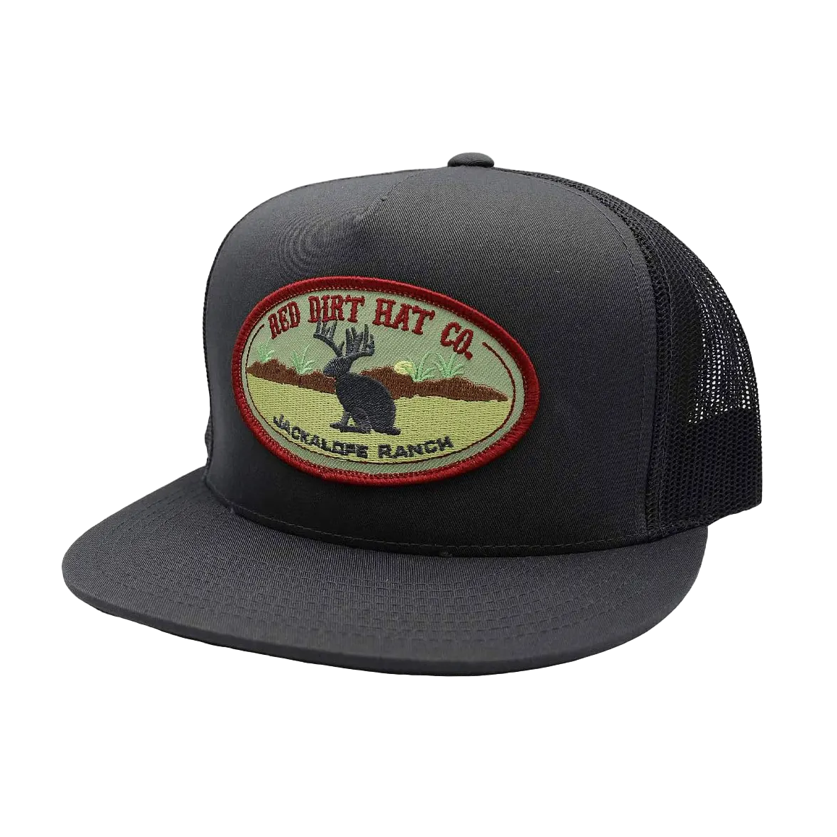 Tech Design Jackalope Embroidered Dad Hat - Adjustable Cotton Baseball Cap, Charcoal - View #8