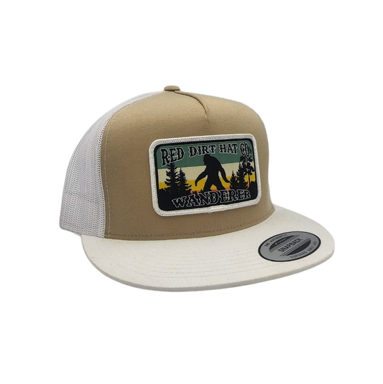 Red Dirt Hat Co. Men's Wanderer Classic Khaki & White Trucker Cap RDHC-323