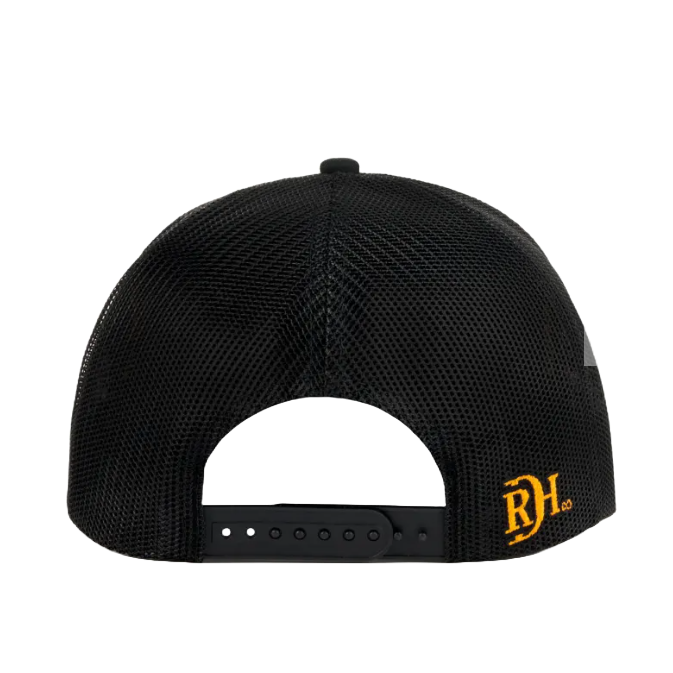 Red Dirt Hat Co Men's Wallhanger Graphic Black Trucker Cap RDHC-387