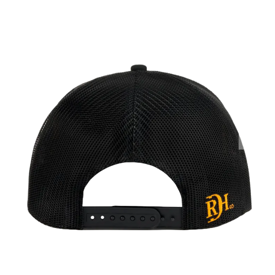 Red Dirt Hat Co Men's Wallhanger Graphic Black Trucker Cap RDHC-387