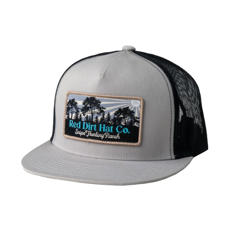 Red Dirt Hat Co. Men's Snipe Hunting Silver & Black Trucker Cap RDHC-461