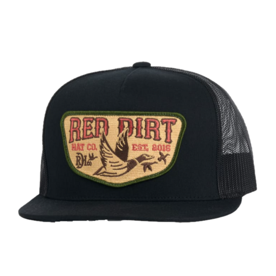 Red Dirt Hat Co. Fly South Graphic Black Trucker Cap RDHC-488