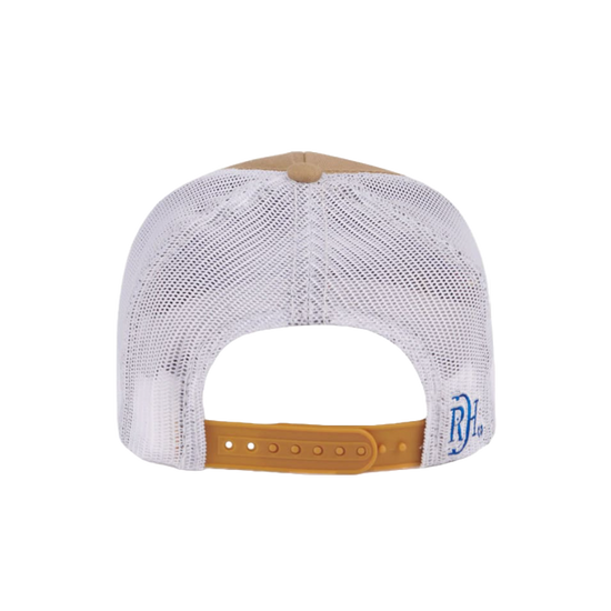 Red Dirt Hat Co. Youth LLJ Longhorn Graphic Khaki Trucker Cap RDHC-Y40