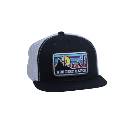 Red Dirt Hat Co. Youth Coyote Graphic Black Trucker Cap RDHC-Y6