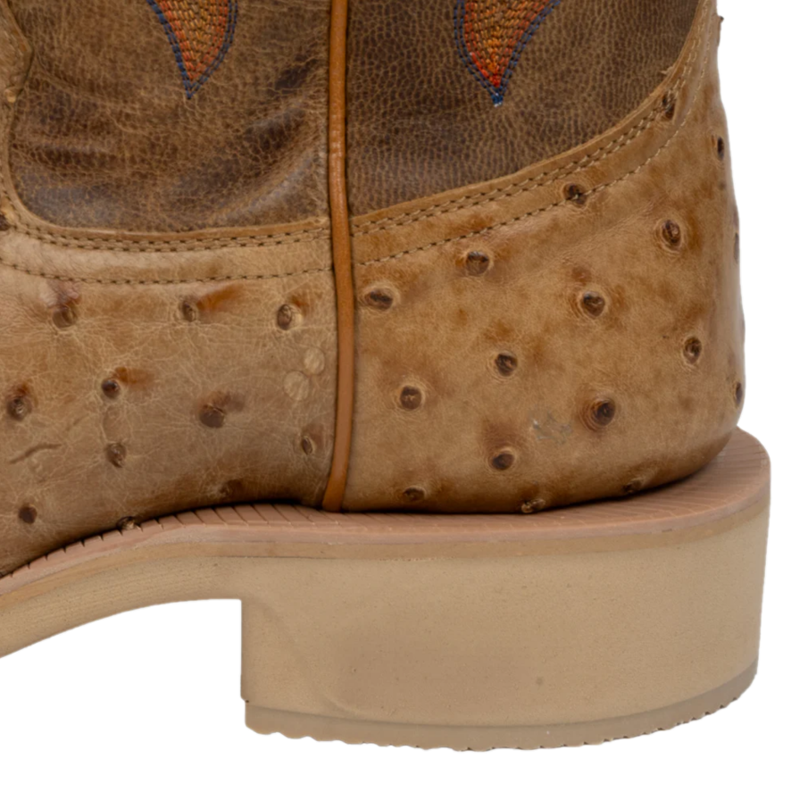 R. Watson Men's Antique Saddle Full Quill Tan Western Boot RW4540-2