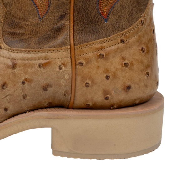 R. Watson Men's Antique Saddle Full Quill Tan Western Boot RW4540-2