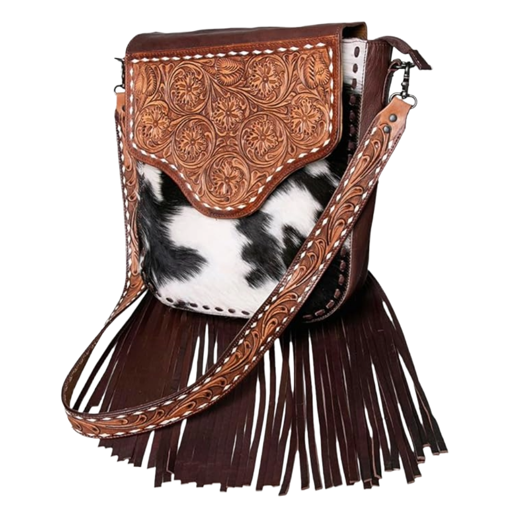 American Darling Ladies Hair On & Leather Western Crossbody Bag ADBGZ289B