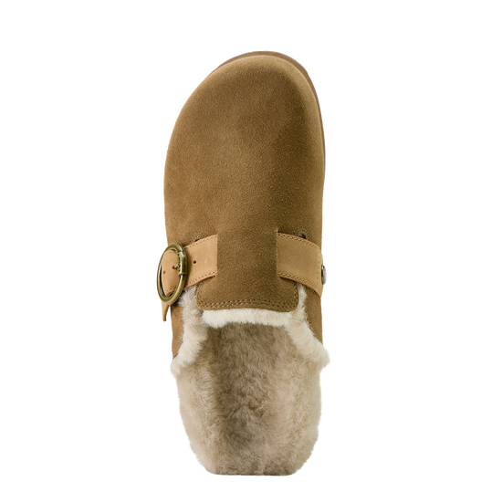 Ariat Ladies Country Mule Brown Suede Sherpa Shoe 10063811