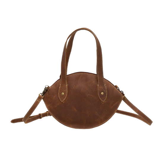 Myra Bag Ladies Brown Nest Leather & Hair On Bag S-5861