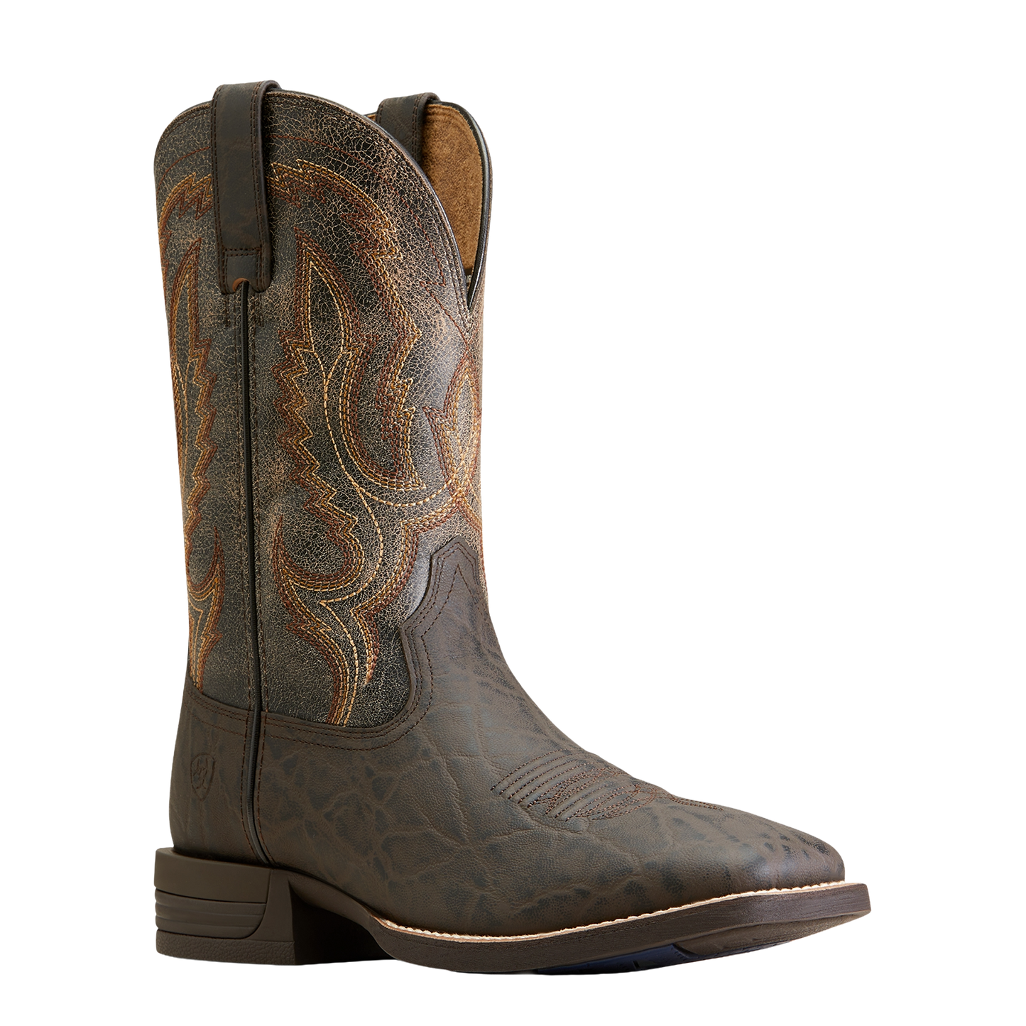 Ariat Men's Steadfast Chocolate Wide Square Toe Cowboy Boot 10046977