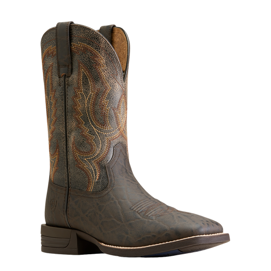 Ariat Men's Steadfast Chocolate Wide Square Toe Cowboy Boot 10046977