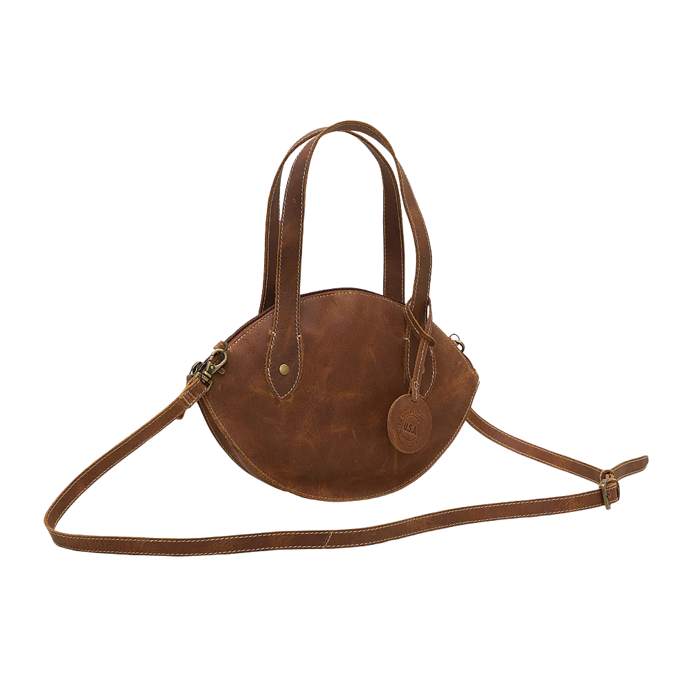 Myra Bag Ladies Brown Nest Leather & Hair On Bag S-5861