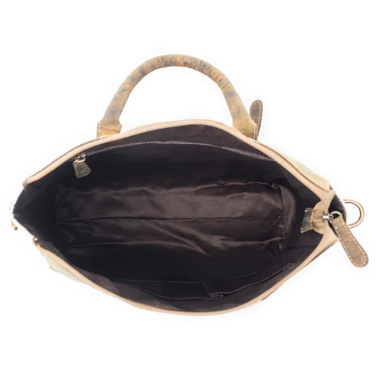 Myra Bag Ladies Bradd Leather & Hairon Bag S-6986