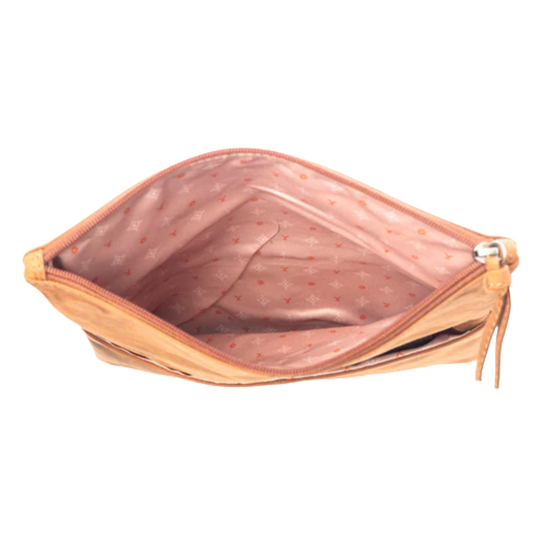 Myra Bag Ladies Yellowstone Amber Palisade Dark Brown Clutch S-13318