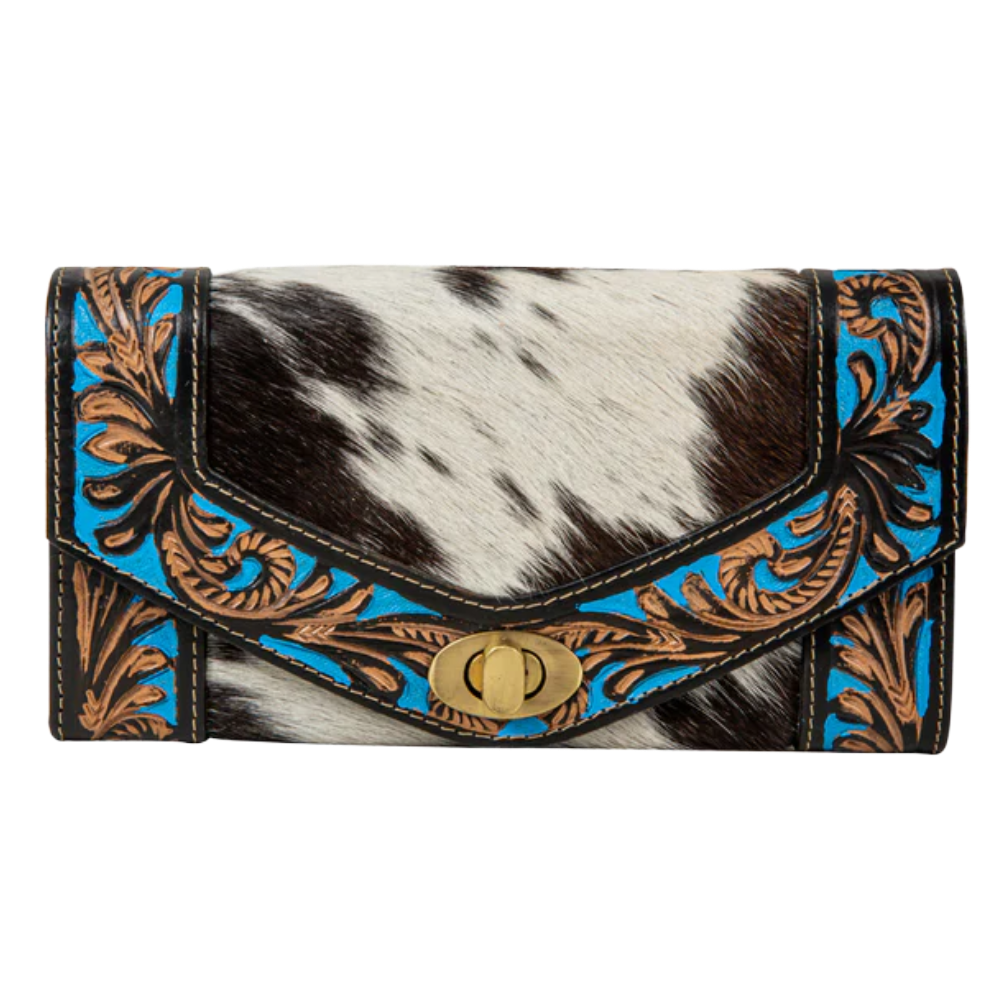 Myra Bag Ladies Night Gaze Hand-Tooled Leather Wallet S-8140
