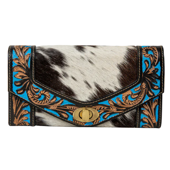 Myra Bag Ladies Night Gaze Hand-Tooled Leather Wallet S-8140