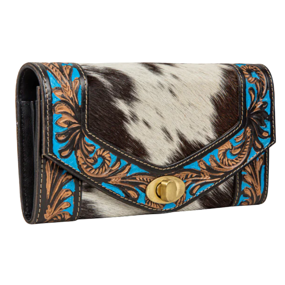 Myra Bag Ladies Night Gaze Hand-Tooled Leather Wallet S-8140