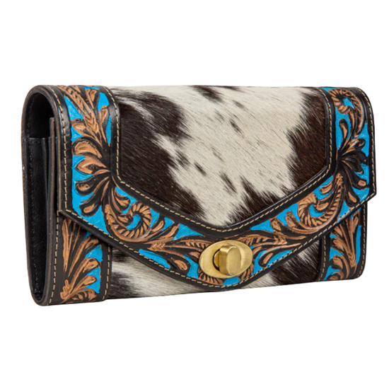 Myra Bag Ladies Night Gaze Hand-Tooled Leather Wallet S-8140