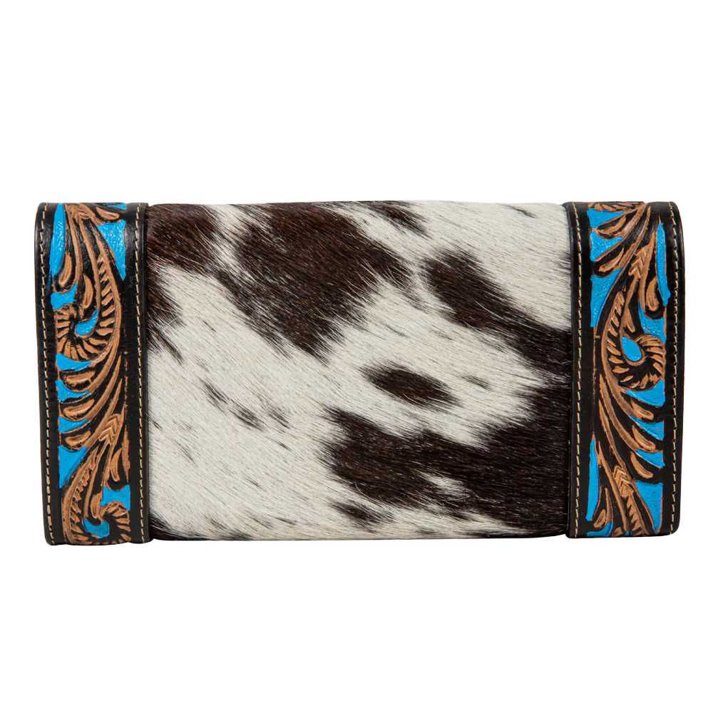Myra Bag Ladies Night Gaze Hand-Tooled Leather Wallet S-8140