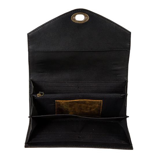 Myra Bag Ladies Night Gaze Hand-Tooled Leather Wallet S-8140