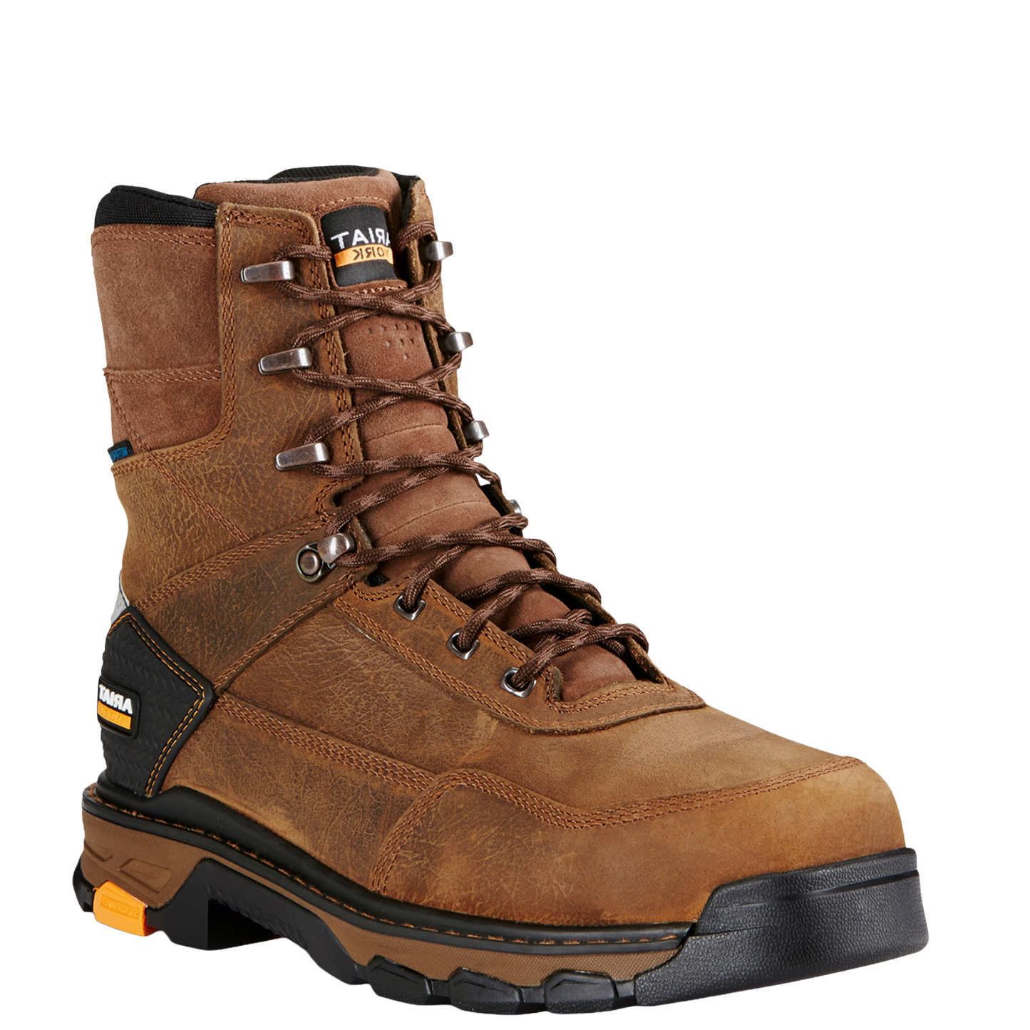 Ariat Men's Intrepid 8" Waterproof Composite Toe Brown Work Boot 10020079