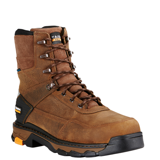 Ariat Men's Intrepid 8" Waterproof Composite Toe Brown Work Boot 10020079