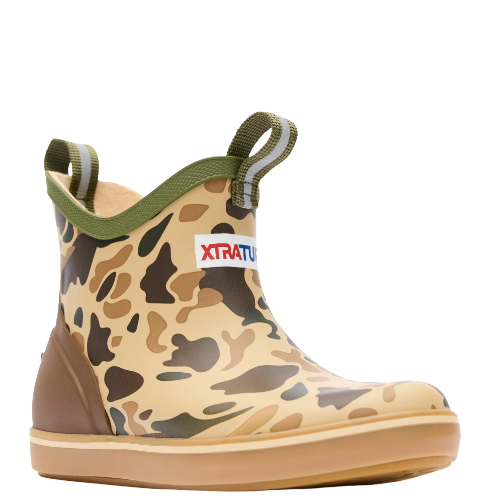XTRATUF Youth Boy's Duck Camo Ankle Deck Boots XKABDCMY