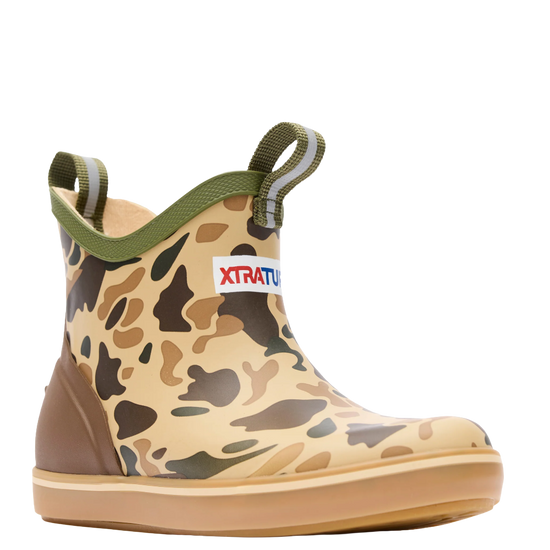 XTRATUF Youth Boy's Duck Camo Ankle Deck Boots XKABDCMY