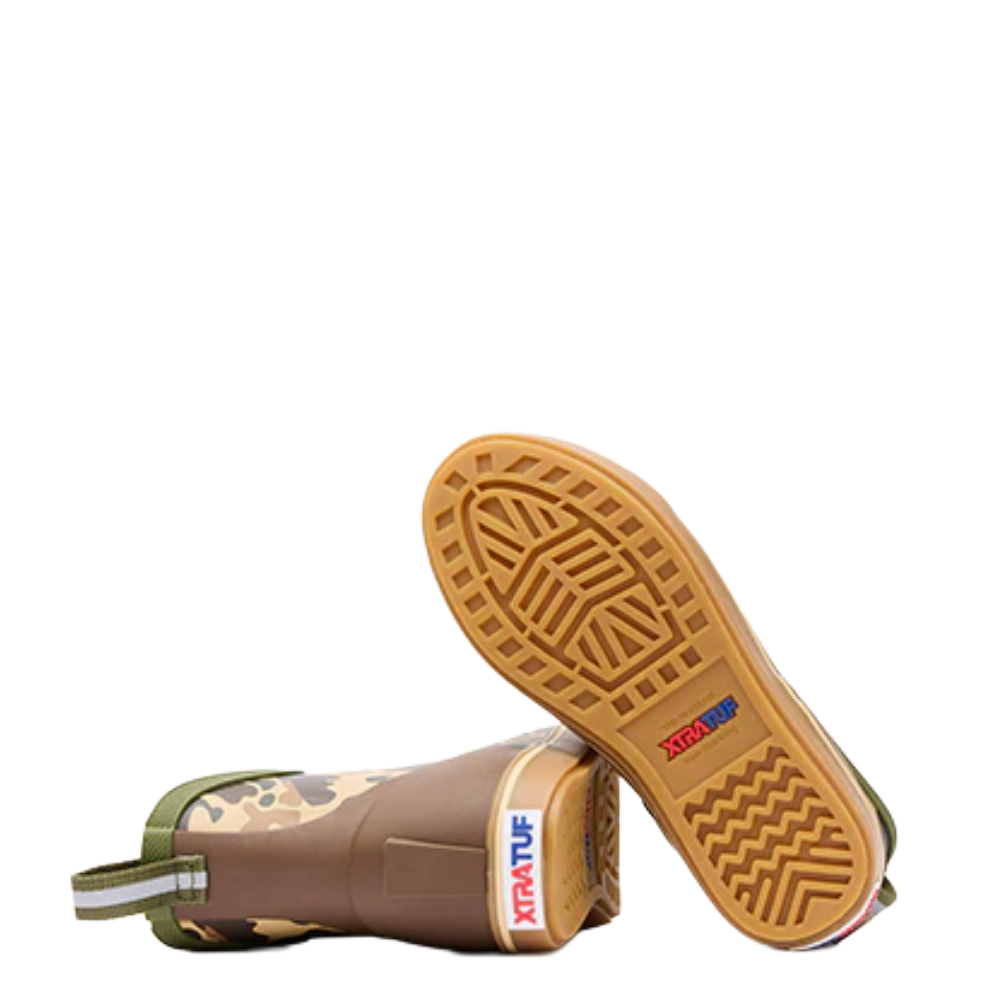 XTRATUF Youth Boy's Duck Camo Ankle Deck Boots XKABDCMY