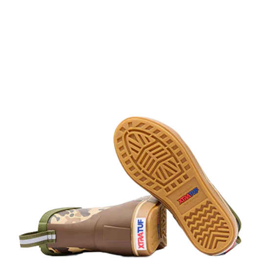 XTRATUF Youth Boy's Duck Camo Ankle Deck Boots XKABDCMY