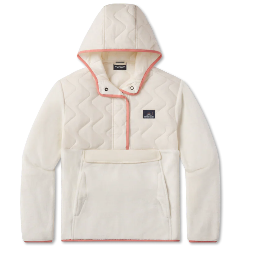 Southern Marsh Ladies Paige Marsupial Oatmeal Fleece Pullover OPGH-OAT