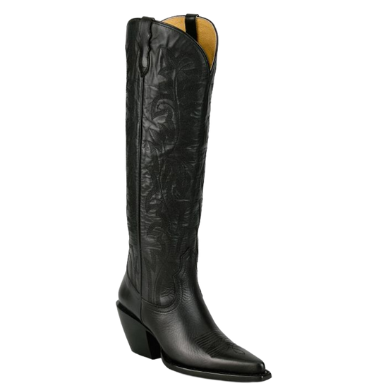 Justin Ladies Rumor Black Leather Tall Western Boot RML479