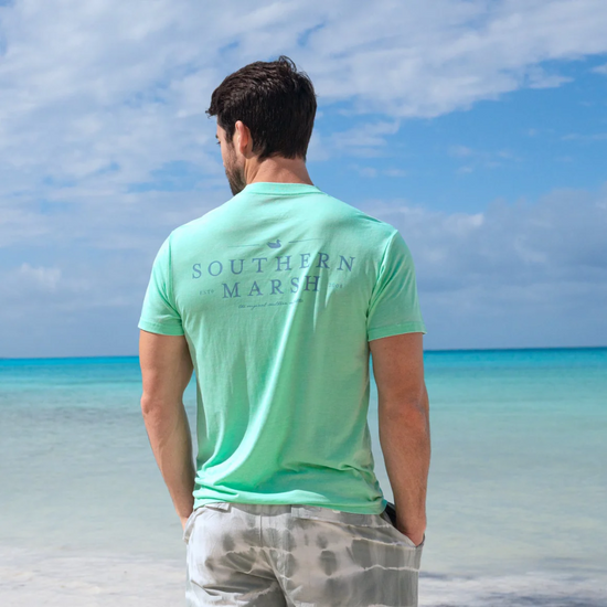 Southern Marsh Men's Seawash Bimini Green Classic T-Shirt TSWC-BMG