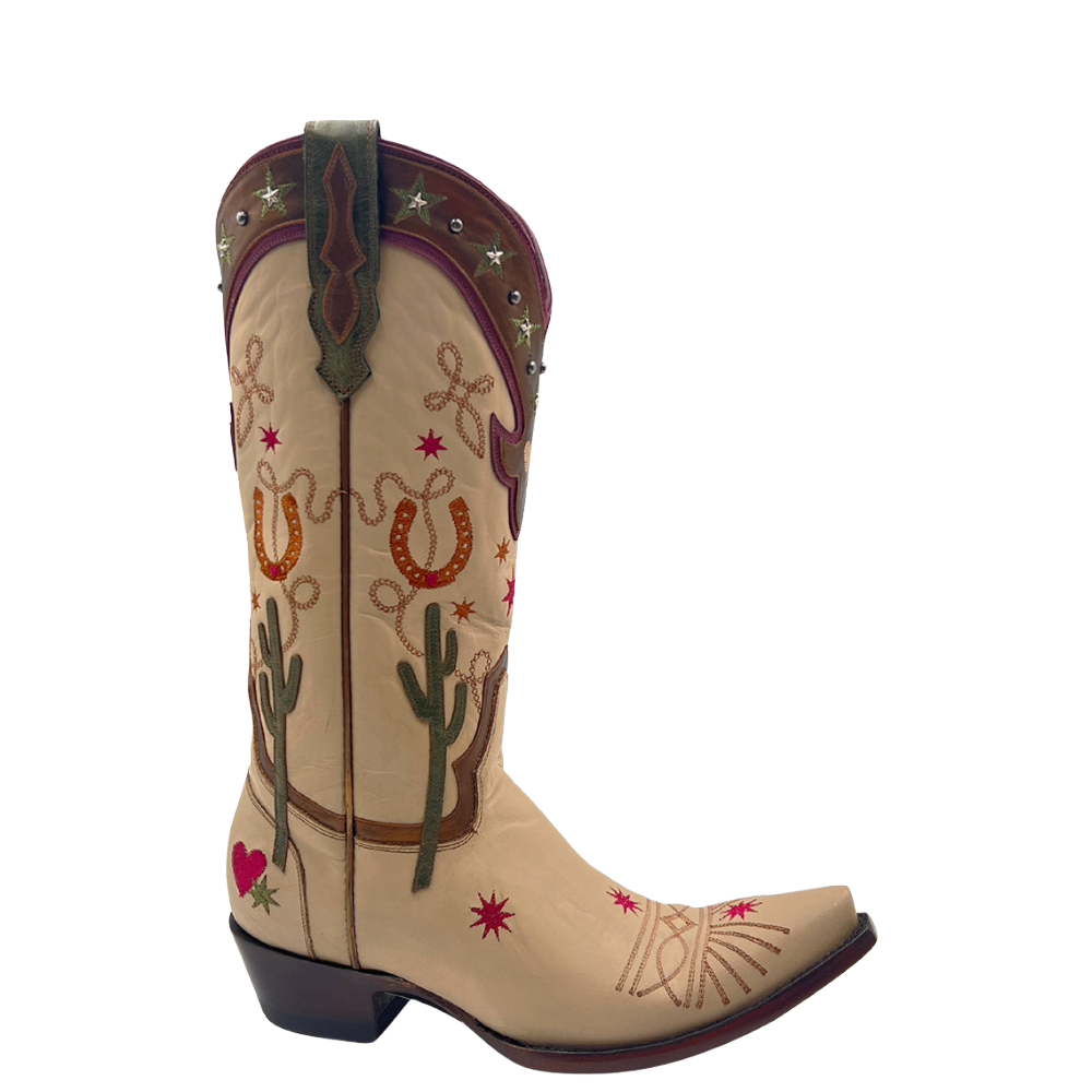 Old Gringo Ladies Lasso Nude Western Boots L4170-3