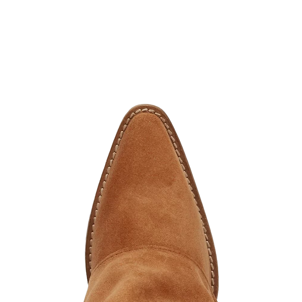 Dingo Ladies Suede Cuffed Buckle Bunny Camel Tall Boots DI2345