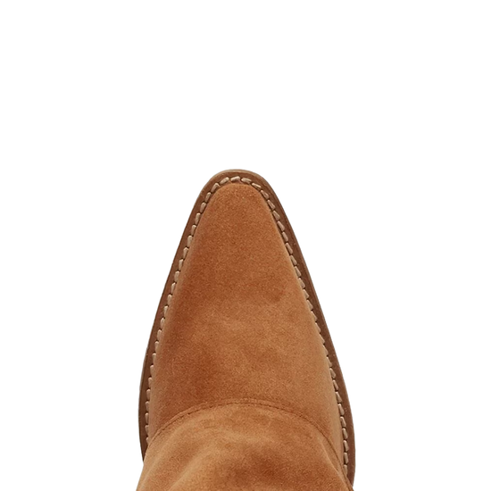 Dingo Ladies Suede Cuffed Buckle Bunny Camel Tall Boots DI2345