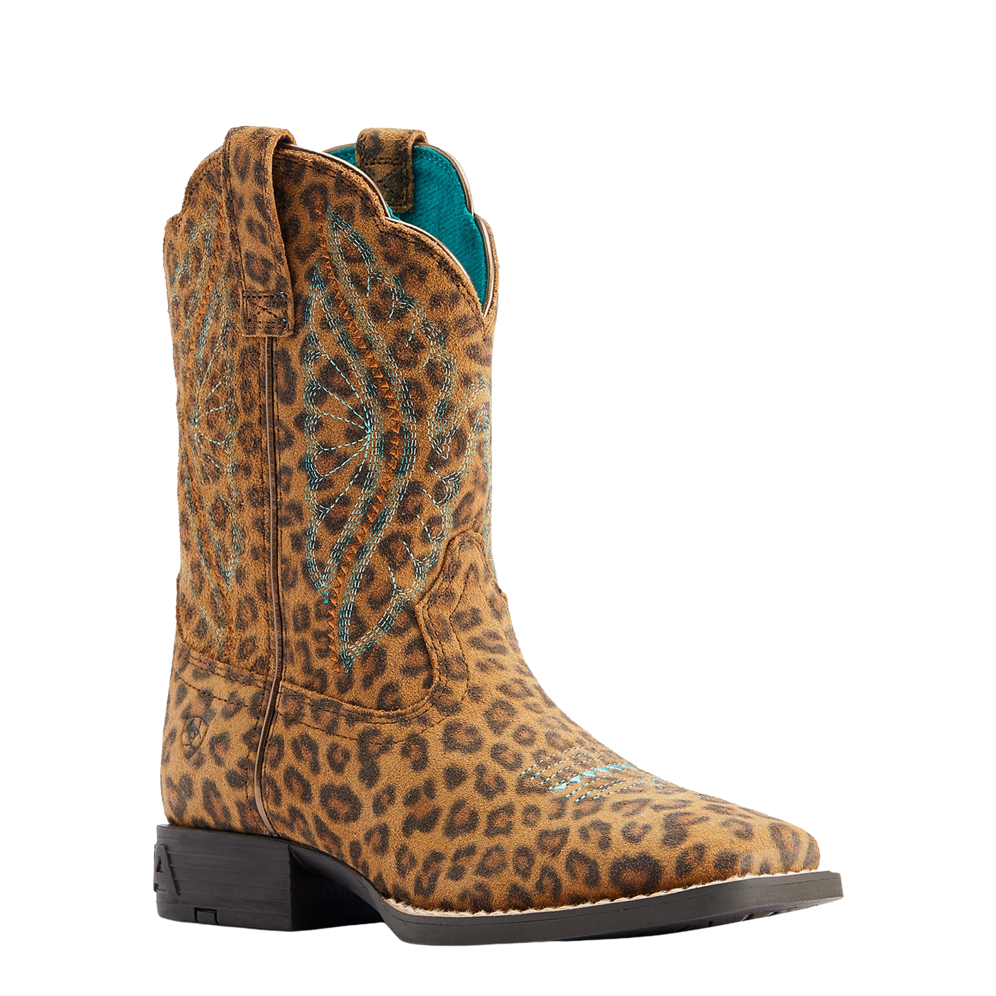 Ariat® Girl's Primetime Faded Leopard Print Western Boots 10044422